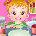 صورة Baby Hazel Brushing Time