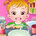 صورة Baby Hazel Brushing Time