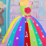 صورة Bffs Rainbow Tulle Dress