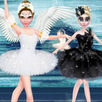 صورة Black And White Swan Battle