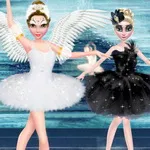صورة Black And White Swan Battle