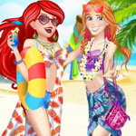 صورة Disney Princess Beach Fashion 1