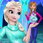 صورة Disney Princess Playing Snowballs