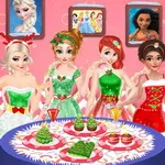 صورة Disney Princesses Christmas Dinner