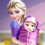 صورة Elsa Baby Birth Caring