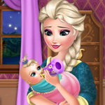 صورة Elsa Baby Caring
