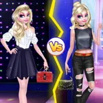صورة Elsa Long Hair Vs Short Hair Fashion