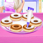 صورة Elsa Rainbow Donuts Cooking