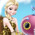صورة Elsa Time Travel Phreistoric Age