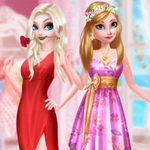 صورة Frozen Sister Rose Style Fashion