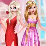 صورة Frozen Sister Rose Style Fashion