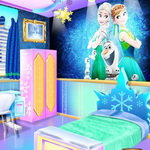 صورة Frozen Sisters Decorate Bedroom
