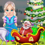 صورة Little Elsa Clean Christmas Carriage