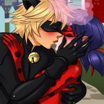 صورة Miraculous Ladybug Kissing