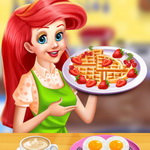 صورة Princess Ariel Breakfast Cooking 2