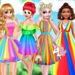 صورة Princess Rainbow Style Fashion