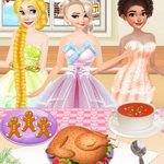 صورة Princesses Cooking Christmas Dinner