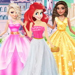 صورة Princesses Different Shoulder Dress