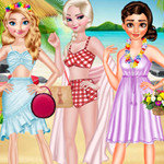 صورة Princesses Dress Trend For Hawaii