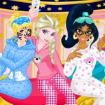 صورة Princesses Pajama Party Funny Faces
