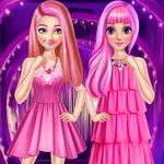 صورة Rapunzel And Anna Pink Style