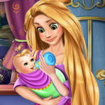 صورة Rapunzel Baby Caring