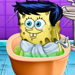 صورة Spongebob Baby Bathing