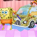 صورة Spongebob Car Cleaning