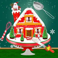 صورة Xmas Gingerbread House Cake